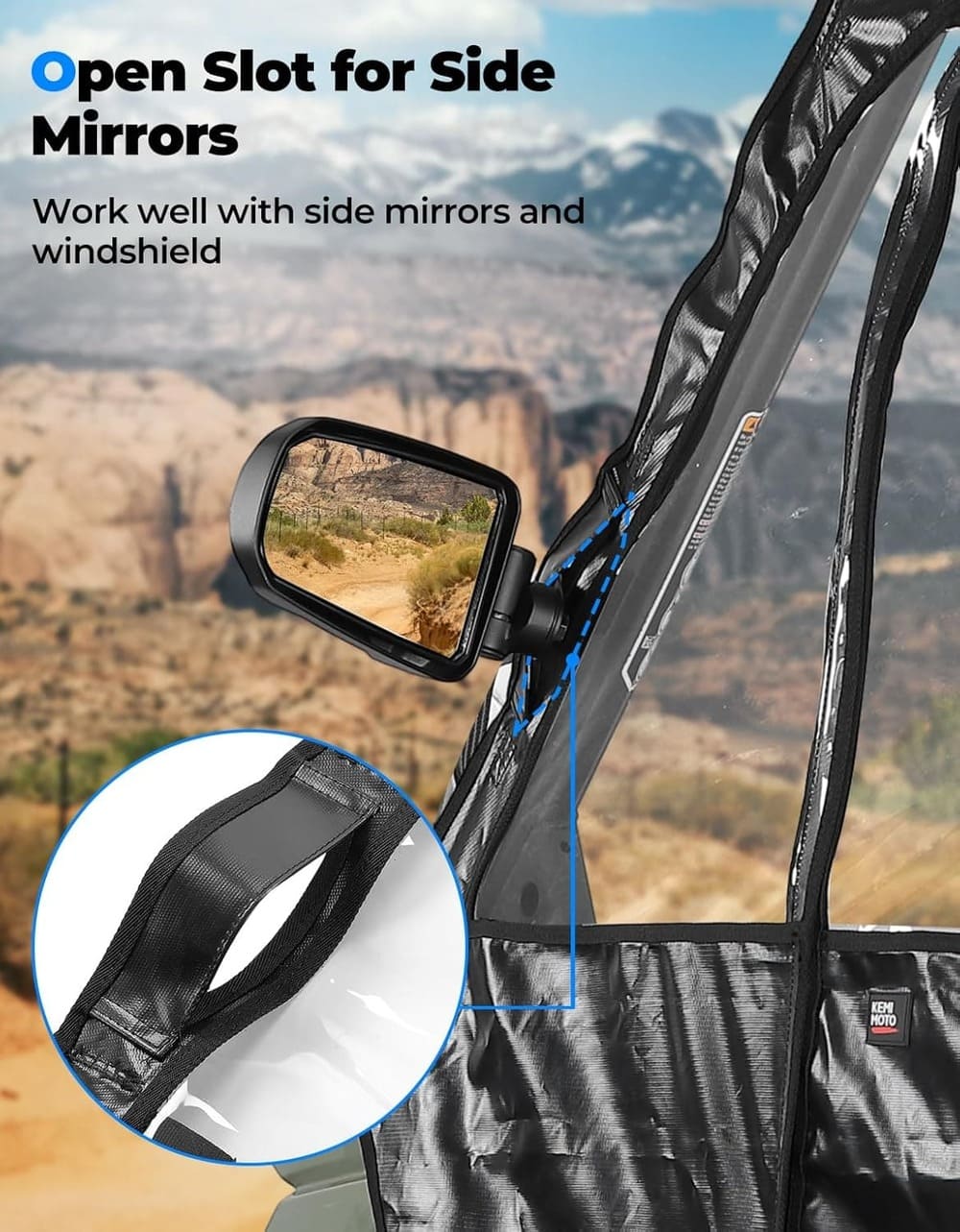 Kemimoto '19-'24 Polaris Ranger Crew XP 1000 UTV Cab Enclosure