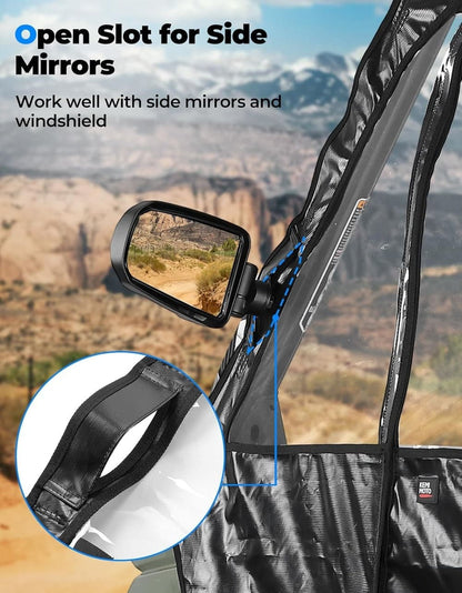 Kemimoto '19-'24 Polaris Ranger Crew XP 1000 UTV Cab Enclosure
