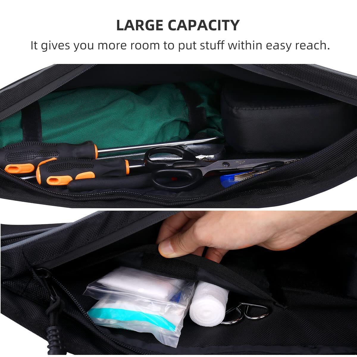 Kemimoto '20-'24 Polaris RZR PRO XP 1680D Door Bags & Center Bag