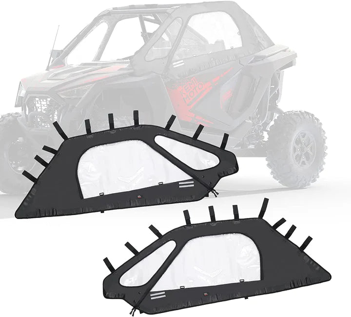 Kemimoto '20-'24 Polaris RZR Pro XP Soft Upper Doors & 73 QT Rear Storage Box