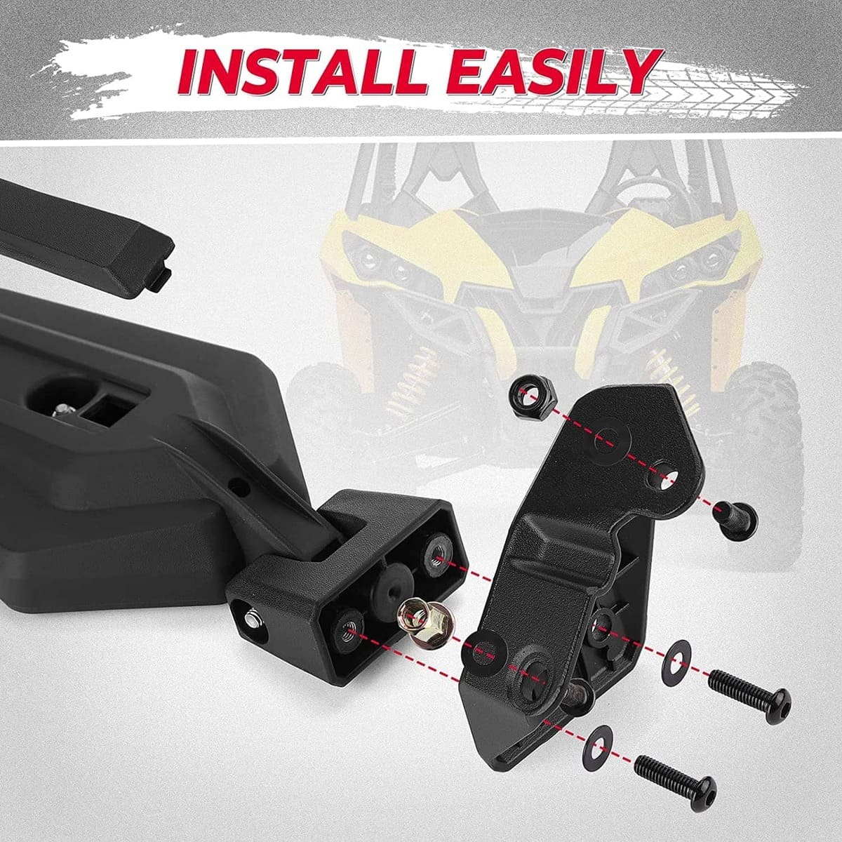 Kemimoto '21-'23 Can-Am Commander One Pair Side Mirrors
