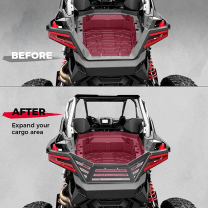 Kemimoto '22-'24 Polaris RZR Pro R/4 Rear Cargo Bed Extender Tailgate