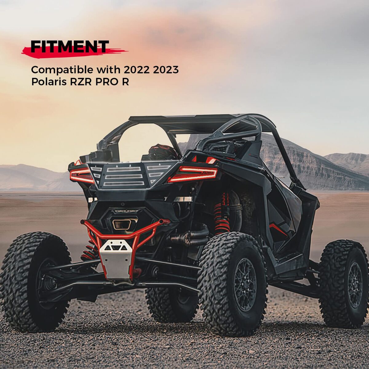 Kemimoto '22-'24 Polaris RZR Pro R/4 Rear Cargo Bed Extender Tailgate