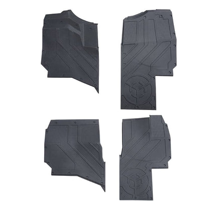 Kemimoto '24+ Polaris Ranger XD 1500 CREW 4 Pcs TPE Floor Anti-Slip Mats