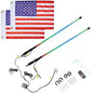 Kemimoto 3ft 2Pcs Spiral Whip Light Bluetooth Control