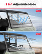 Kemimoto Can-Am Defender HD5/8/10 2-in-1 Flip Windshield 1/5" Thick Polycarbonate