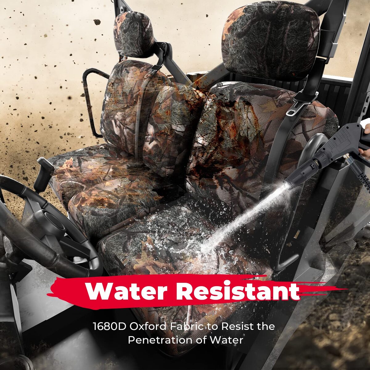 Kemimoto Can Am Defender / Max Camouflage Seat Cover