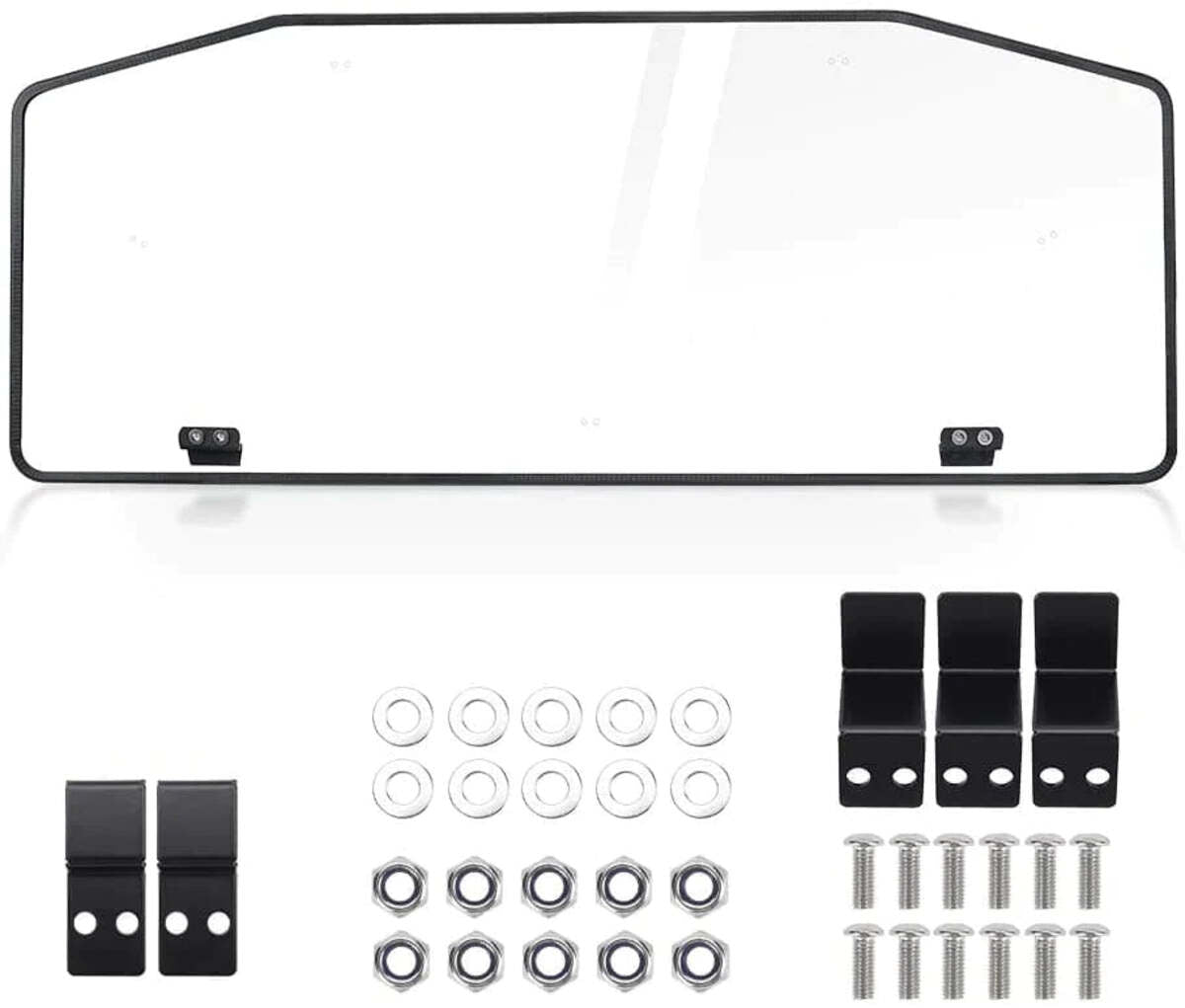 Kemimoto Can-Am Defender Rear & Front Vented Full Windshield