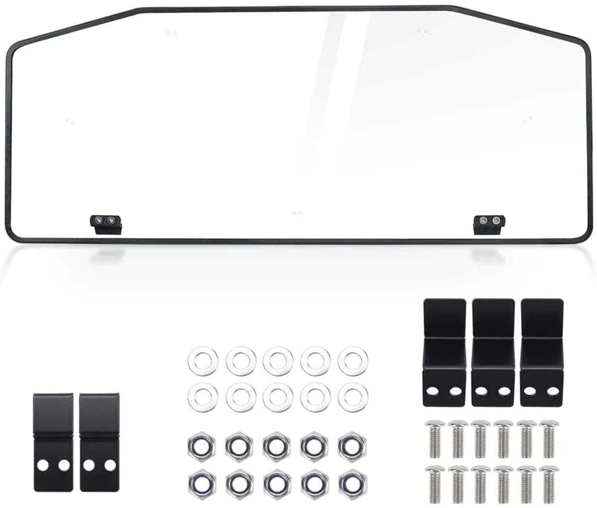 Kemimoto Can-Am Defender Rear Windshield & Hard Roof Top Plastic