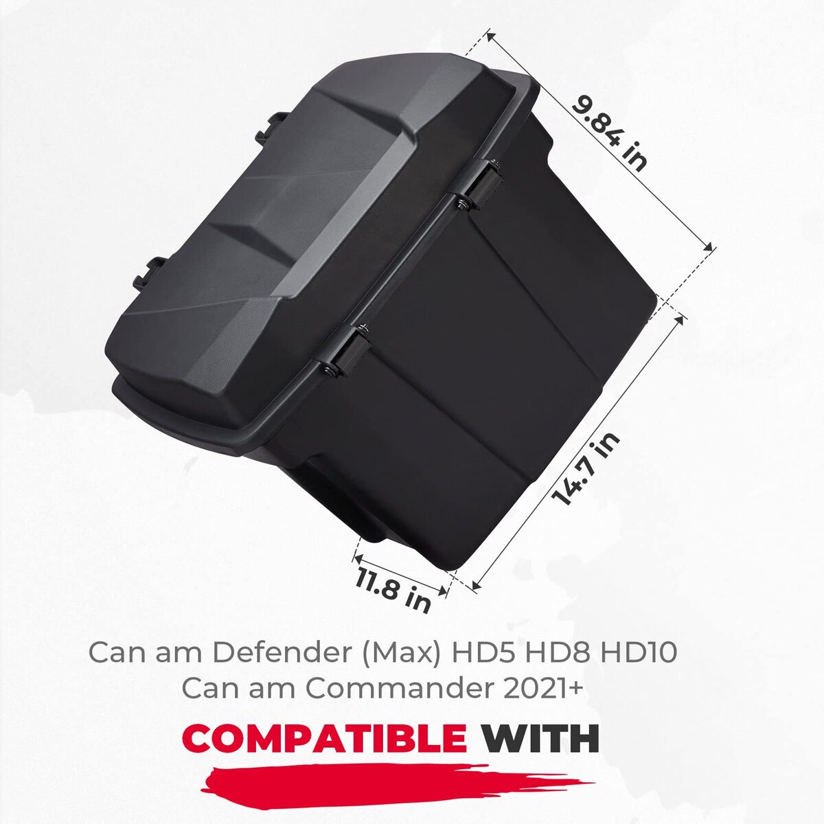 Kemimoto Can-Am Defender Removable 20L Cargo Storage Box & Storage Box