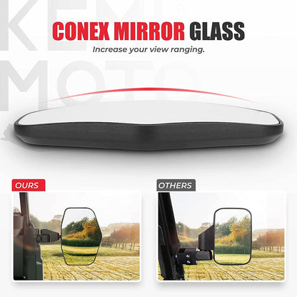 Kemimoto Can Am Defender Side Mirrors Aluminum - One Pair