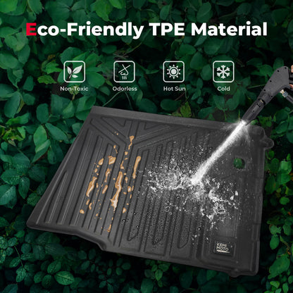 Kemimoto Can-Am Defender TPE Floor Mats & Bed Liner for 4-Seater