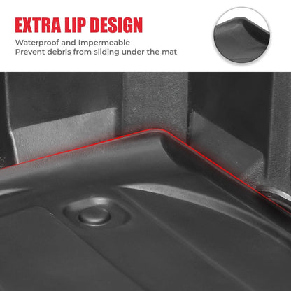 Kemimoto Can-Am Defender TPE Floor Mats & Bed Liner for 4-Seater