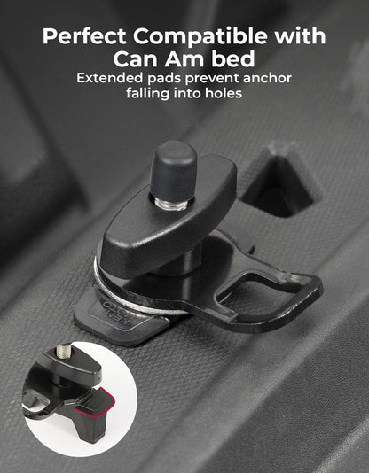 Kemimoto Can-Am Maverick/Defender 2 PCS Tie Down Anchors