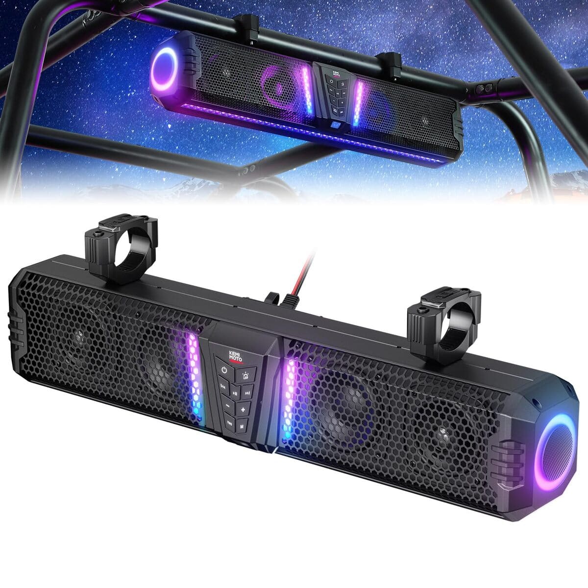 Kemimoto Can-Am Maverick Midnight Sound Bar