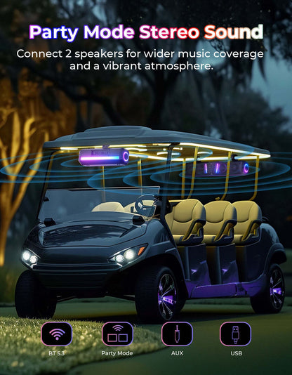 Kemimoto Can-Am Maverick Midnight Sound Bar