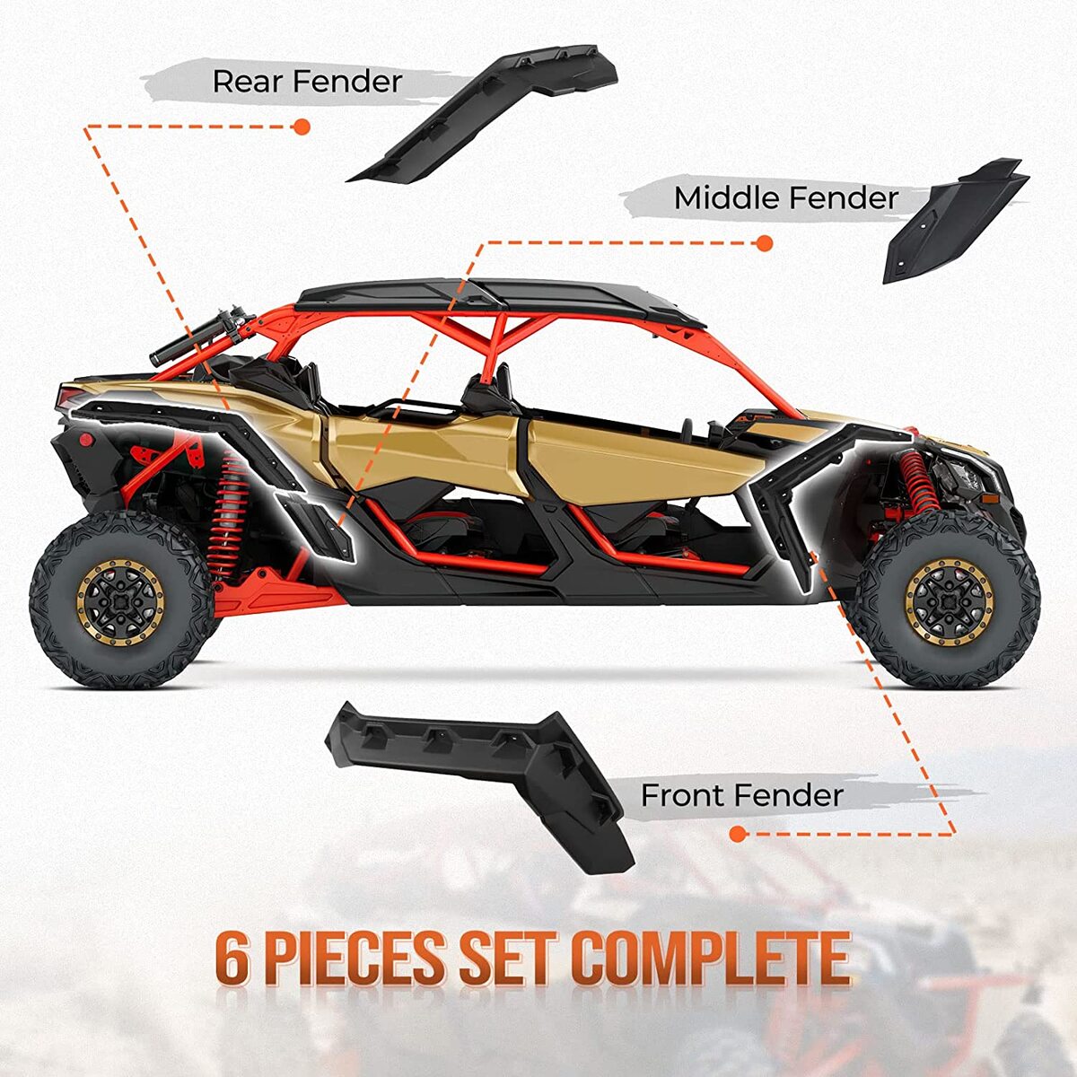 Kemimoto Can-Am Maverick X3 Fender Flares & Nerf Bars