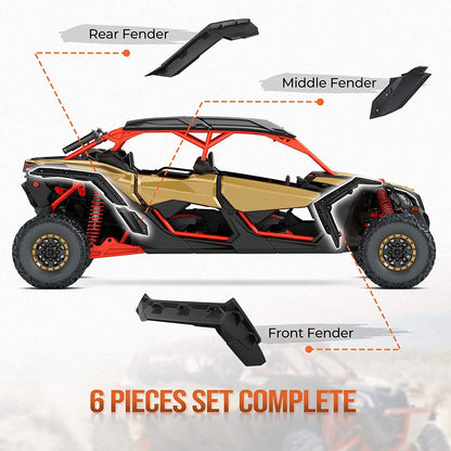 Kemimoto Can-Am Maverick X3 Fender Flares & Nerf Bars