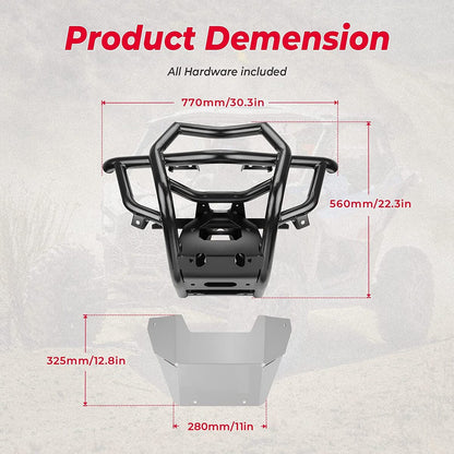 Kemimoto Can-Am Maverick X3 Front Bumpers & Side Mirrors