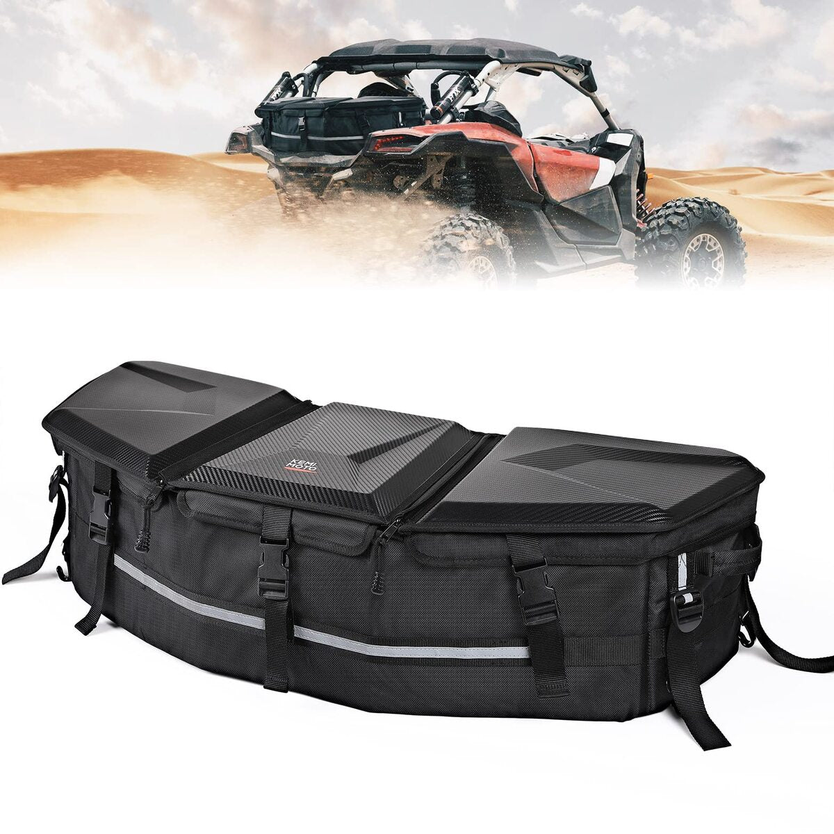 Kemimoto Can-Am Maverick X3 Front & Center Rear Storage Bags