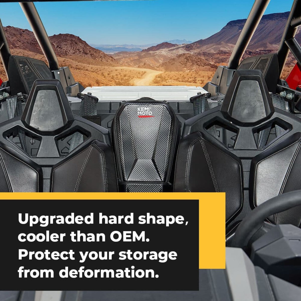 Kemimoto Can-Am Maverick X3 Front Lower Door Inserts & Center Storage Bag