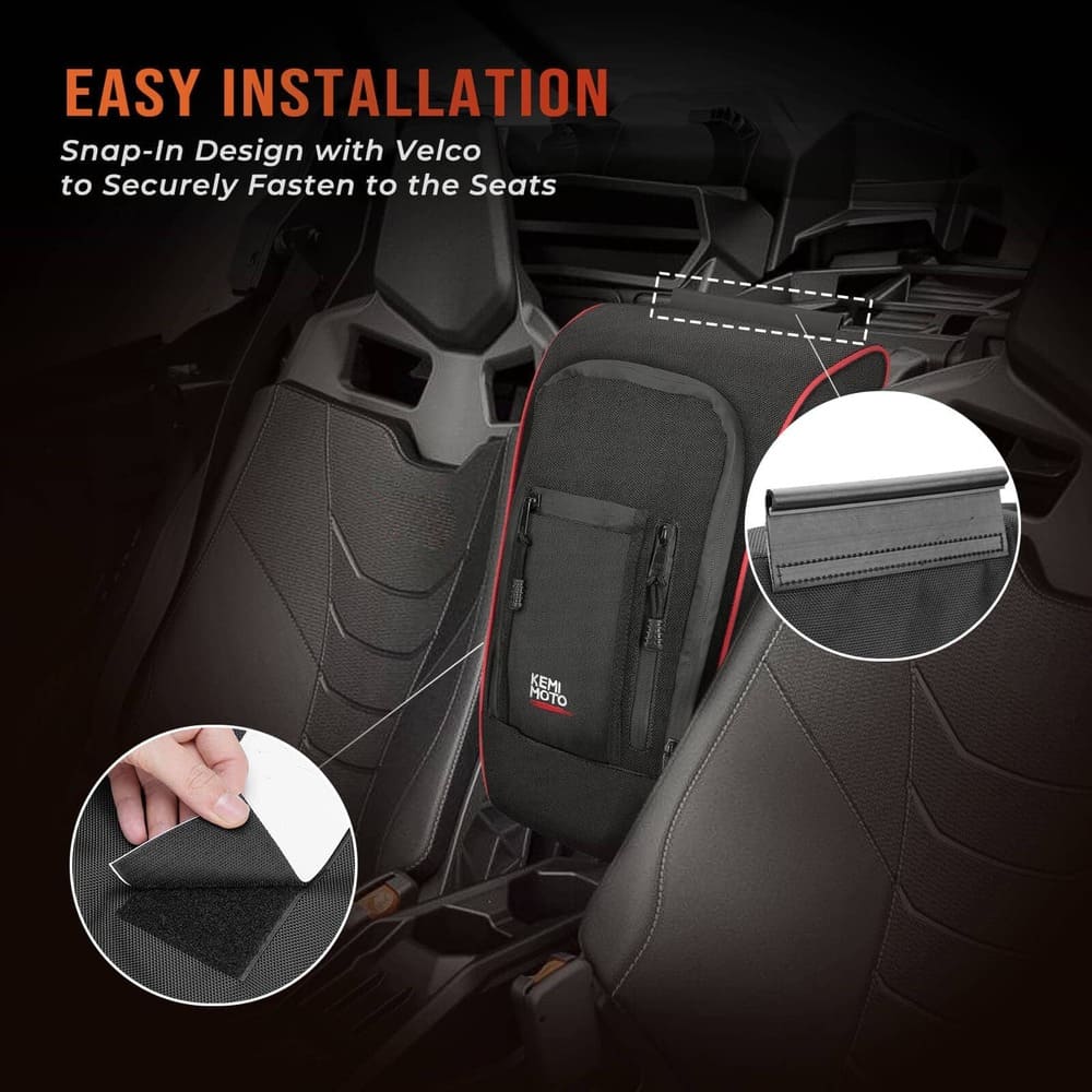 Kemimoto Can-Am Maverick X3 Front Lower Door Inserts & Console Storage Bag
