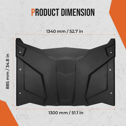 Kemimoto Can-Am Maverick X3 Front Lower Door Inserts & Plastic Roof
