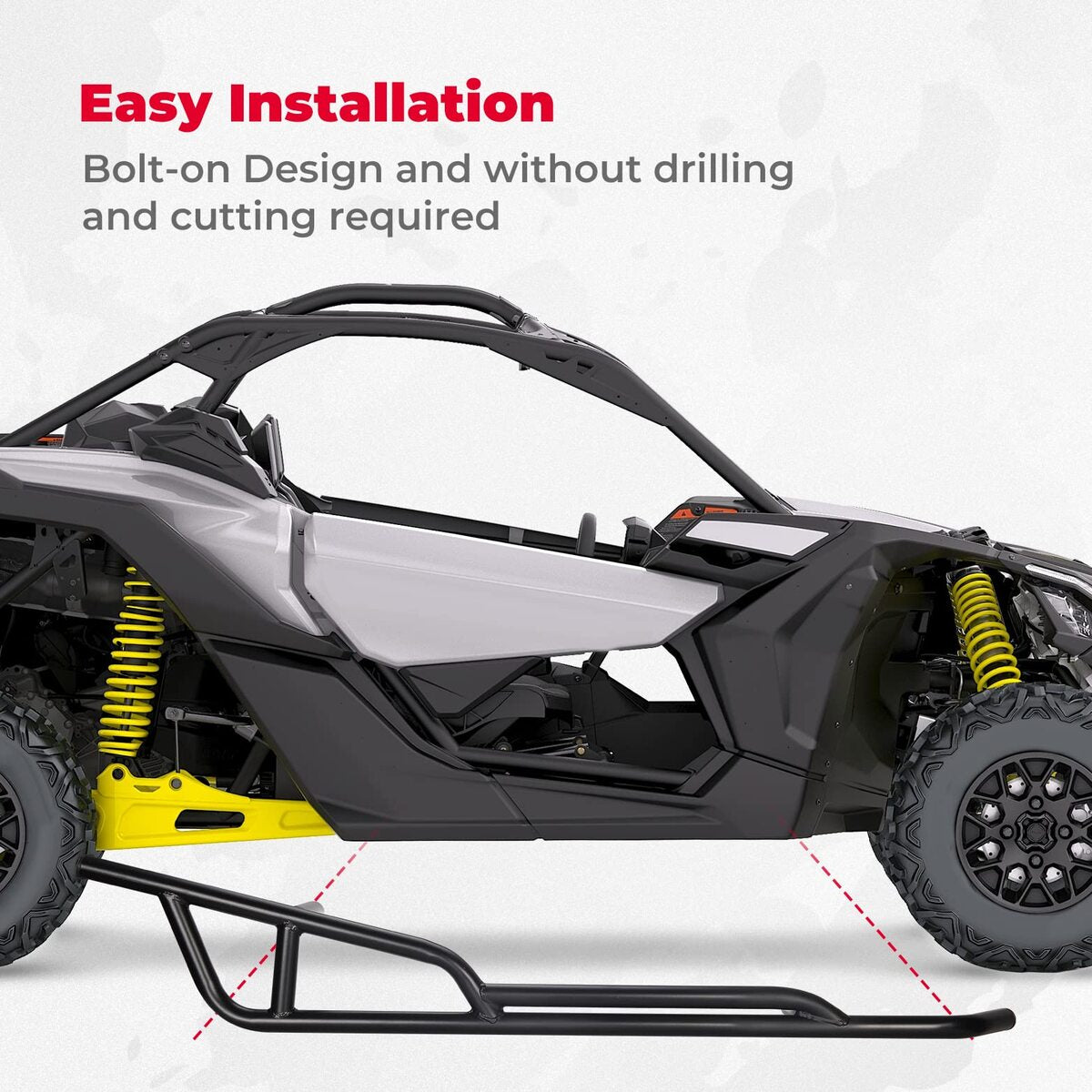Kemimoto Can-Am Maverick X3 Front Lower Doors & Nerf Bars