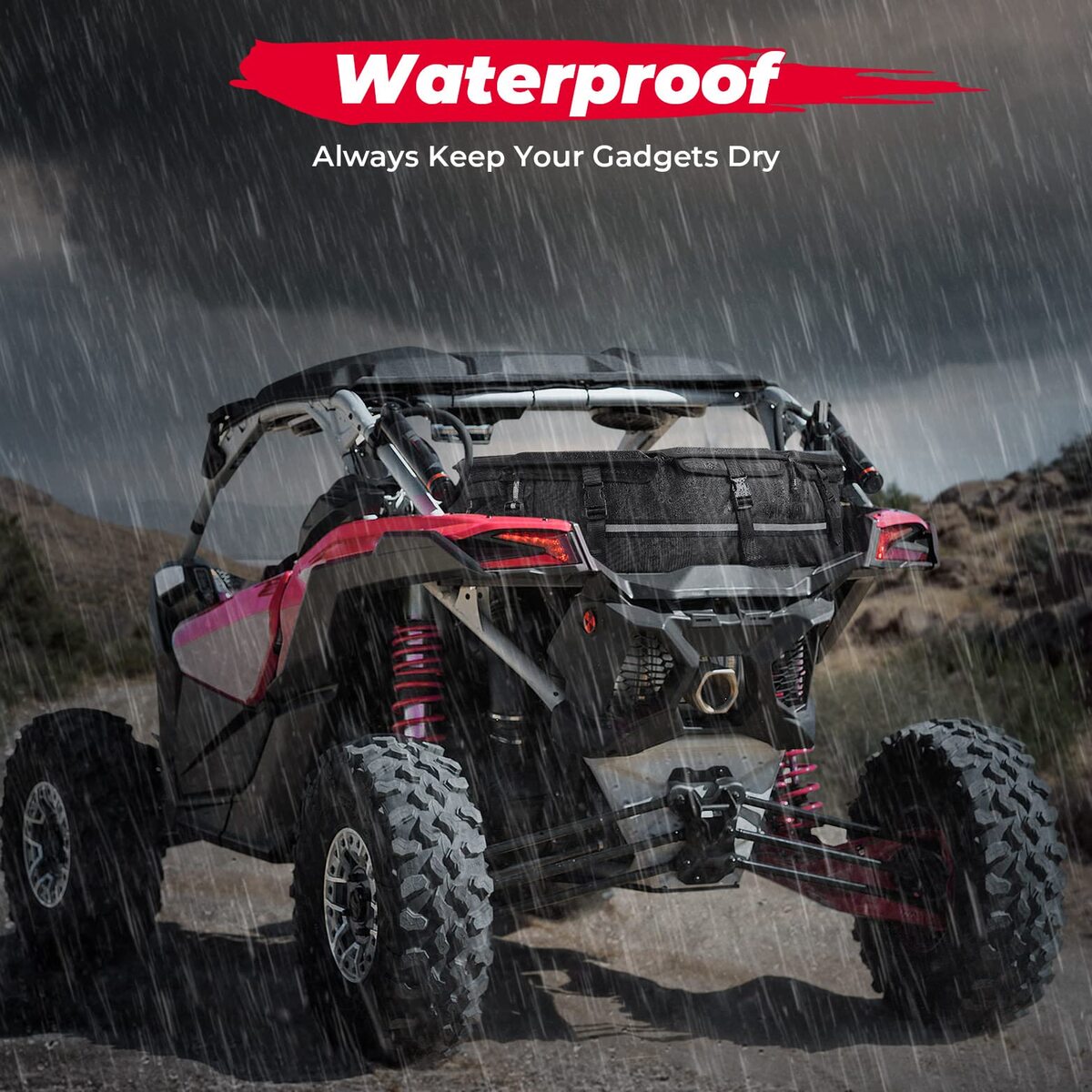Kemimoto Can-Am Maverick X3 Front & Rear Storage Bags