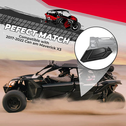 Kemimoto Can-Am Maverick X3 Max 4 Pcs Lower Doors Panels with Metal Frame