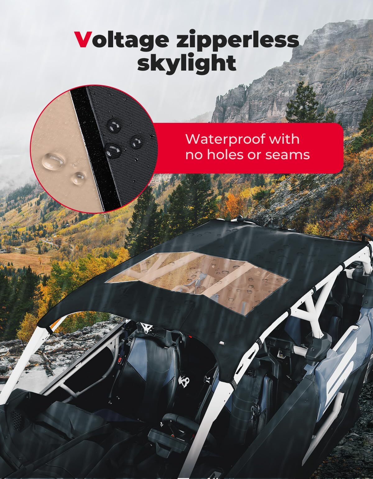 Kemimoto Can-Am Maverick X3 Max Canvas Soft Rooftop