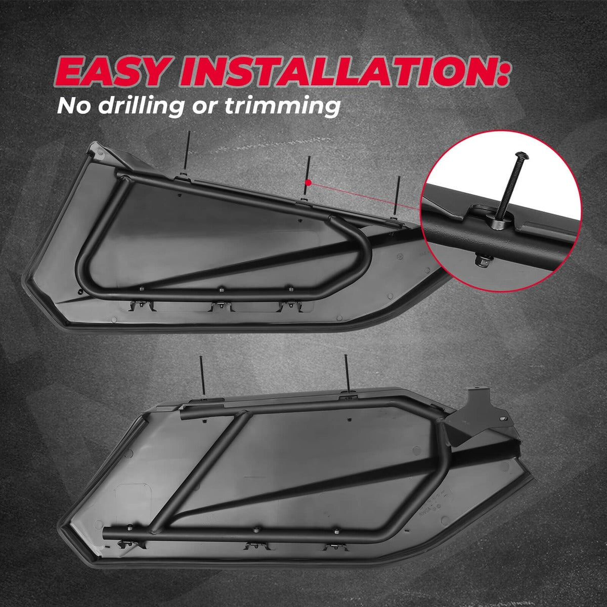 Kemimoto Can-Am Maverick X3 Max Door Panel & Mud Fender Flares