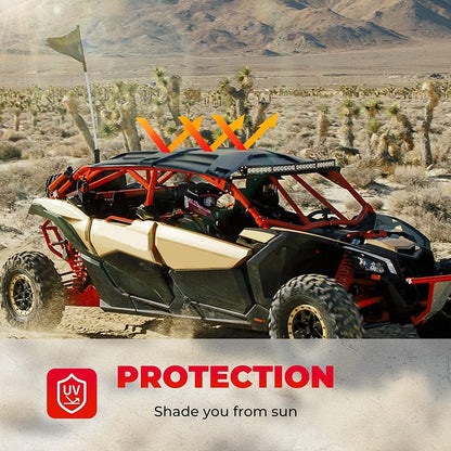 Kemimoto Can-Am Maverick X3 Max Extended Fender Flares & Hard Roof