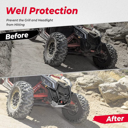 Kemimoto Can-Am Maverick X3 Max Front Bumpers & 4 pcs Hard Roof