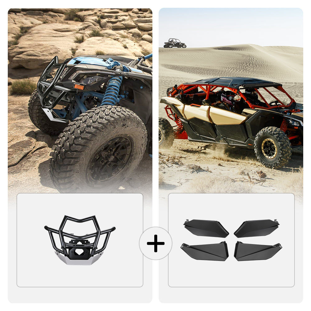 Kemimoto Can-Am Maverick X3 MAX Front Bumpers & Lower Door Inserts