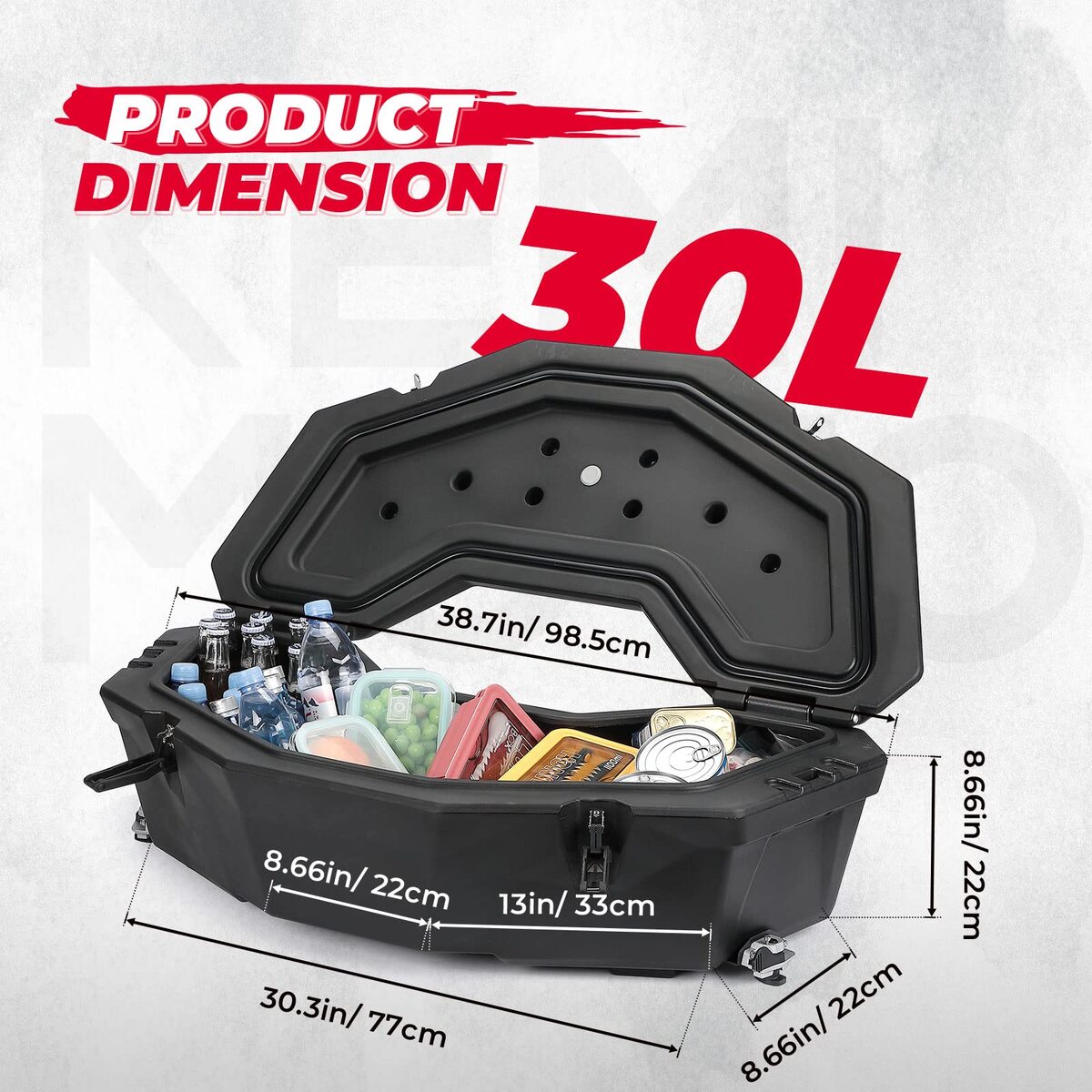 Kemimoto Can-Am Maverick X3/Max Linq Pivoting Rack & Rear Storage Box