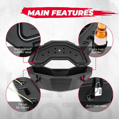 Kemimoto Can-Am Maverick X3/Max Linq Pivoting Rack & Rear Storage Box
