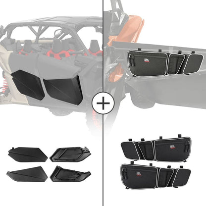 Kemimoto Can-Am Maverick X3 MAX Lower Doors Panels/Door Strorage Bags