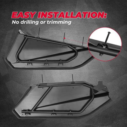Kemimoto Can-Am Maverick X3 Max Lower Doors Panels Kit & Door Handle