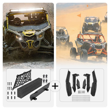 Kemimoto Can-Am Maverick X3 / Max Noise Reduction Kit & Max Mud Fender Flares