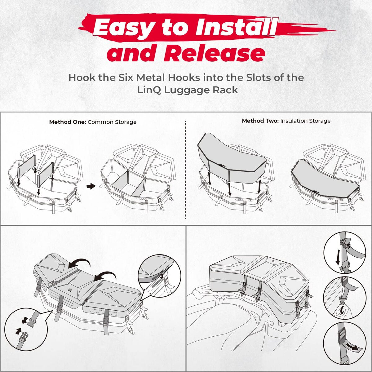 Kemimoto Can-Am Maverick X3/MAX Rear Storage Bag