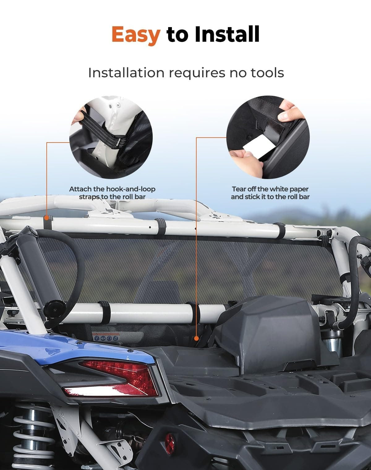 Kemimoto Can-Am Maverick X3/Max Rear Window Net
