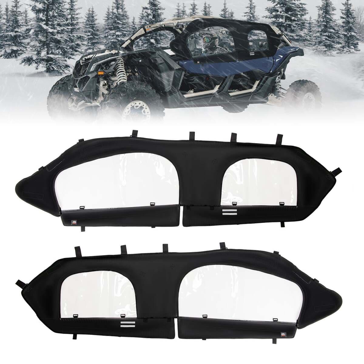 Kemimoto Can-Am Maverick X3 Max Soft Cab Enclosure & Lower Door Inserts