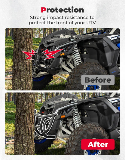 Kemimoto Can-Am Maverick X3 / MAX Spotlight Ready Front Bumper