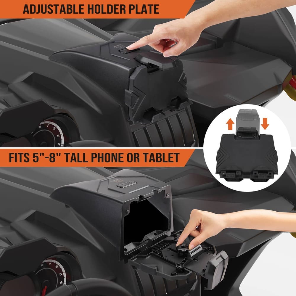 Kemimoto Can-Am Maverick X3 MAX Tablet Holder & Front Door Strorage Bags