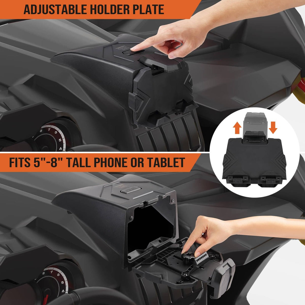 Kemimoto Can-Am Maverick X3/Max Tablet Holder & Side view Mirrors