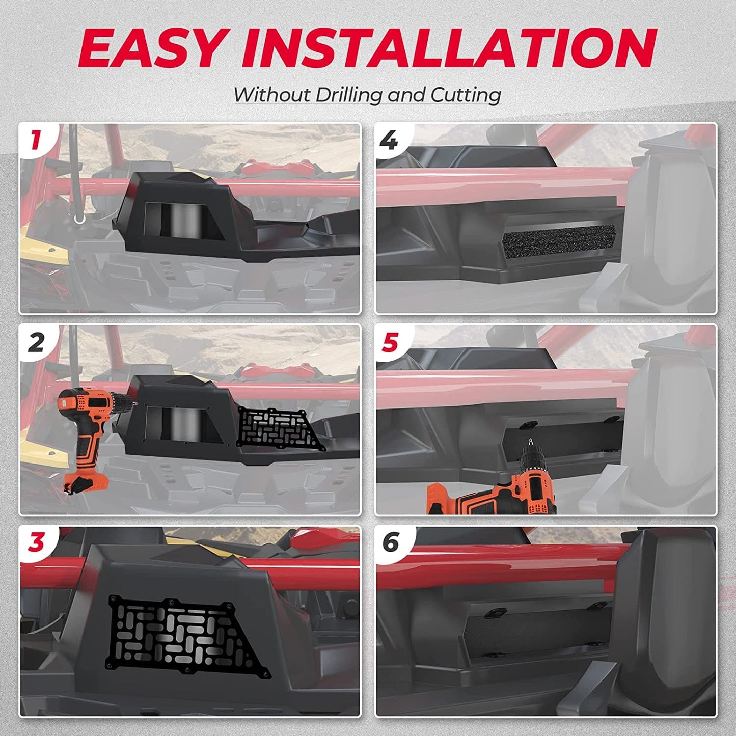 Kemimoto Can-Am Maverick X3 Noise Reduction Kit