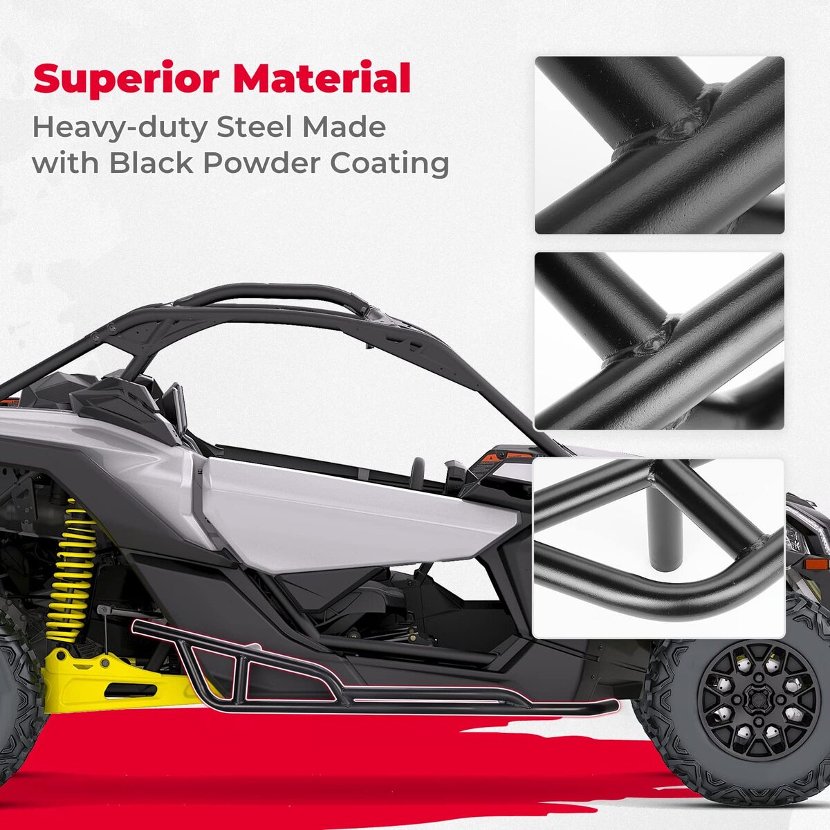 Kemimoto Can-Am Maverick X3 Plastic Roof & Nerf Bars