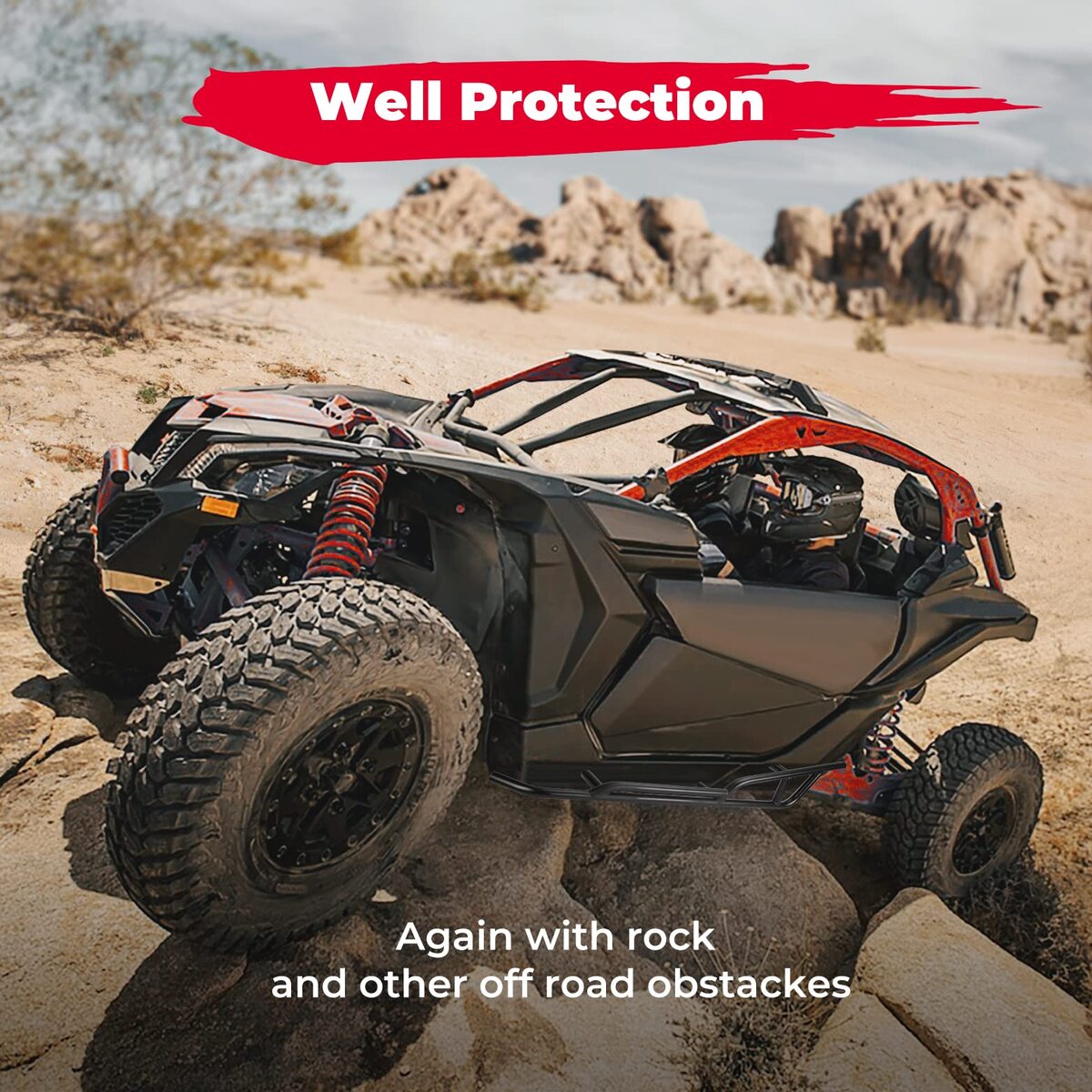 Kemimoto Can-Am Maverick X3 Plastic Roof & Nerf Bars