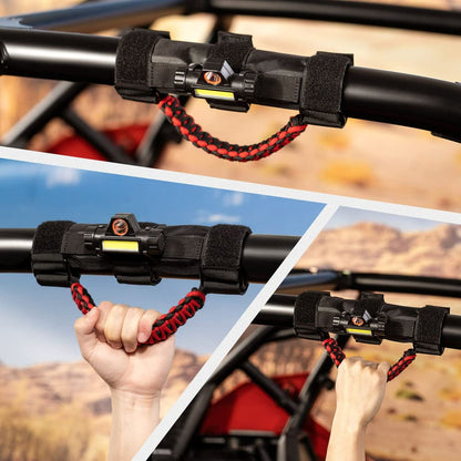 Kemimoto Can-Am Maverick X3 Roll Bar Grab Handle with Dome Light